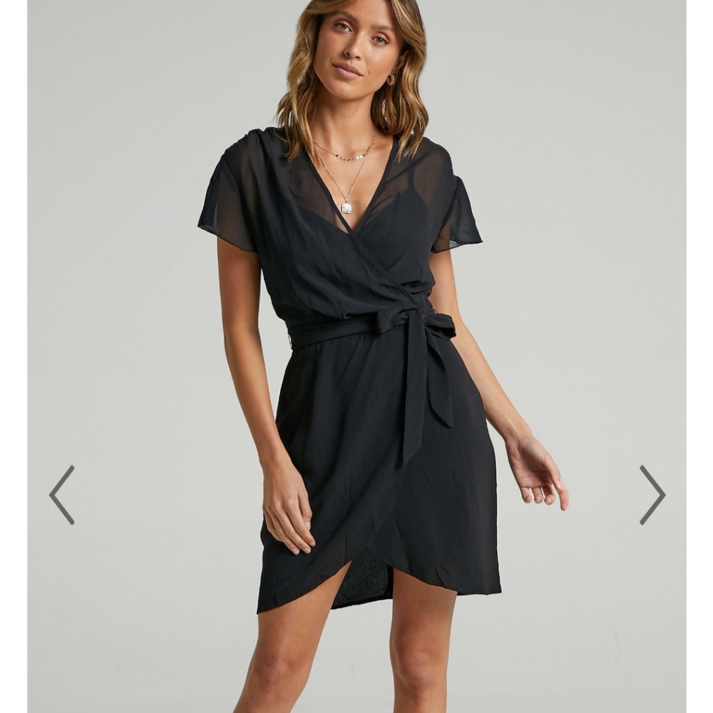 Showpo Kicking Goals Dress in Black, size US 2